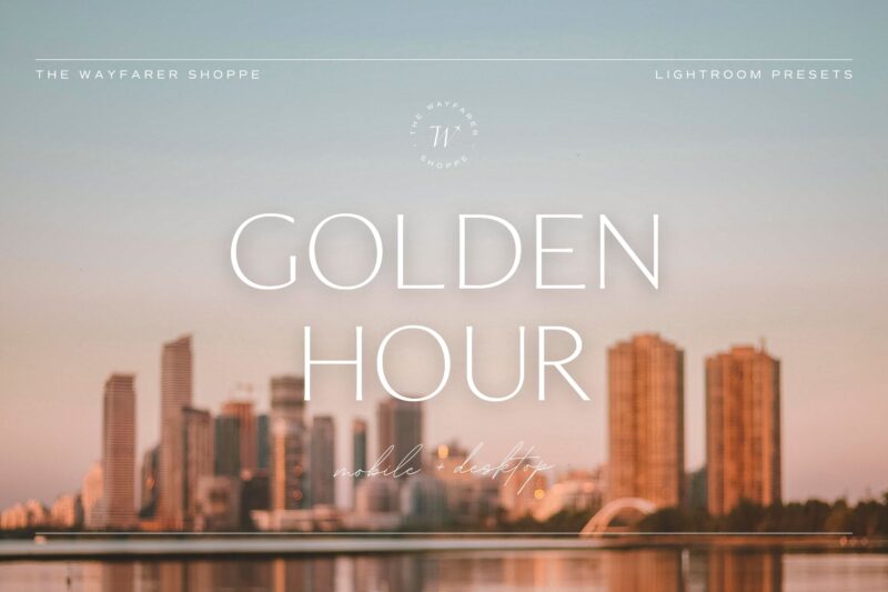 5 Golden Hour Lightroom Presets | Mobile + Desktop