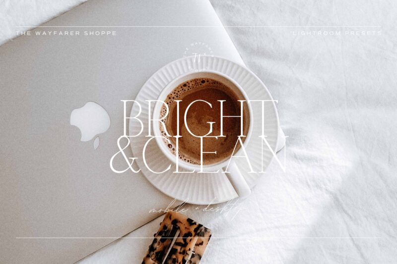 5 Bright and Clean Lightroom Presets | Mobile + Desktop