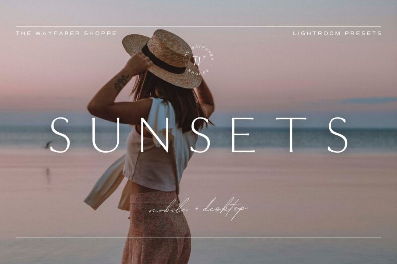 5 Sunsets Lightroom Presets | Mobile + Desktop