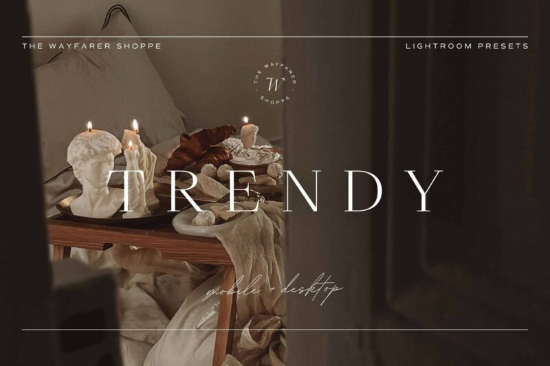 5 Trendy Lightroom Presets | Mobile + Desktop
