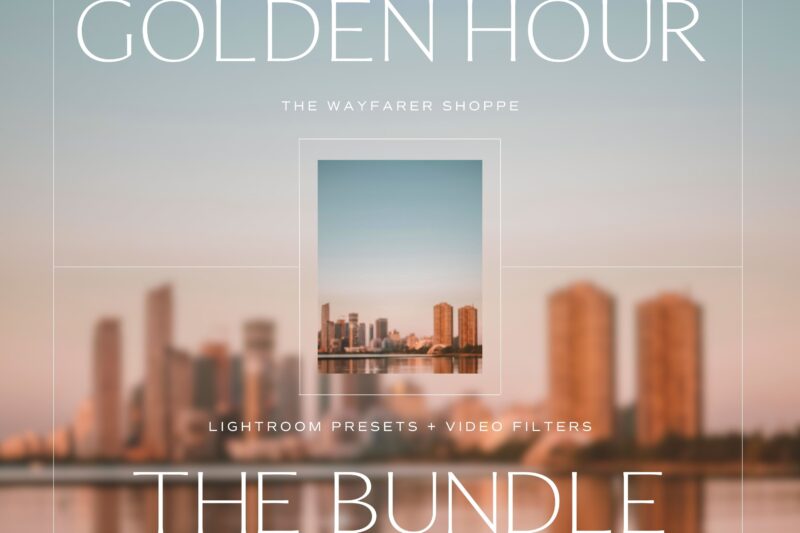 Golden Hour Lightroom Presets + Video Filters Bundle