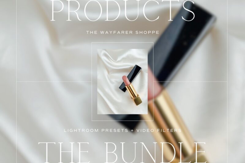 Products Lightroom Presets + Video Filters Bundle