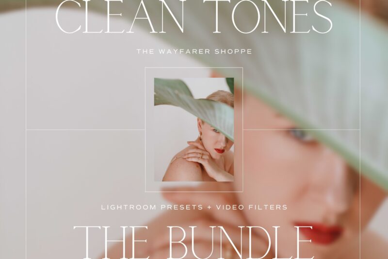 Clean Tones Lightroom Presets + Video Filters Bundle