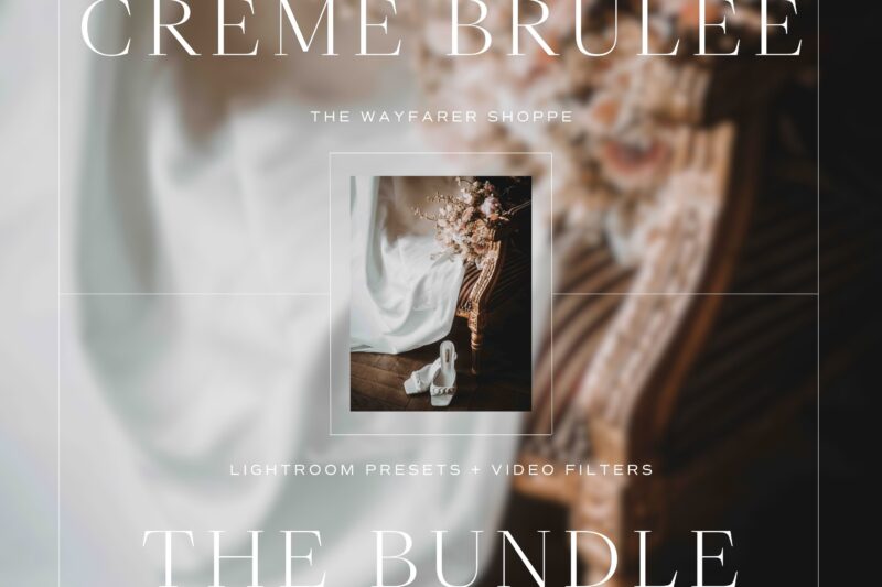 Creme Brûlée Lightroom Presets + Video Filters Bundle