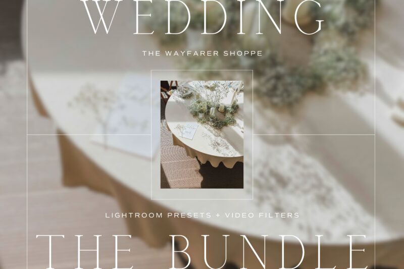Wedding Lightroom Presets + Video Filters Bundle