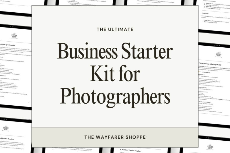 Photography Business Starter Kit: Build Your Profitable Business with Confidence